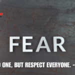 i fear no one, but respect everyone. - tymoff