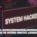 errordomain=nscocoaerrordomain&errormessage=could not find the specified shortcut.&errorcode=4