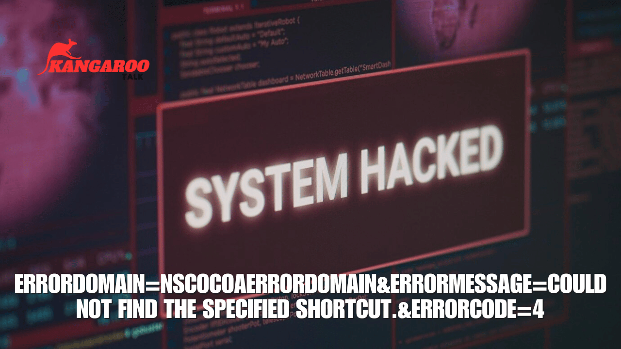 errordomain=nscocoaerrordomain&errormessage=could not find the specified shortcut.&errorcode=4